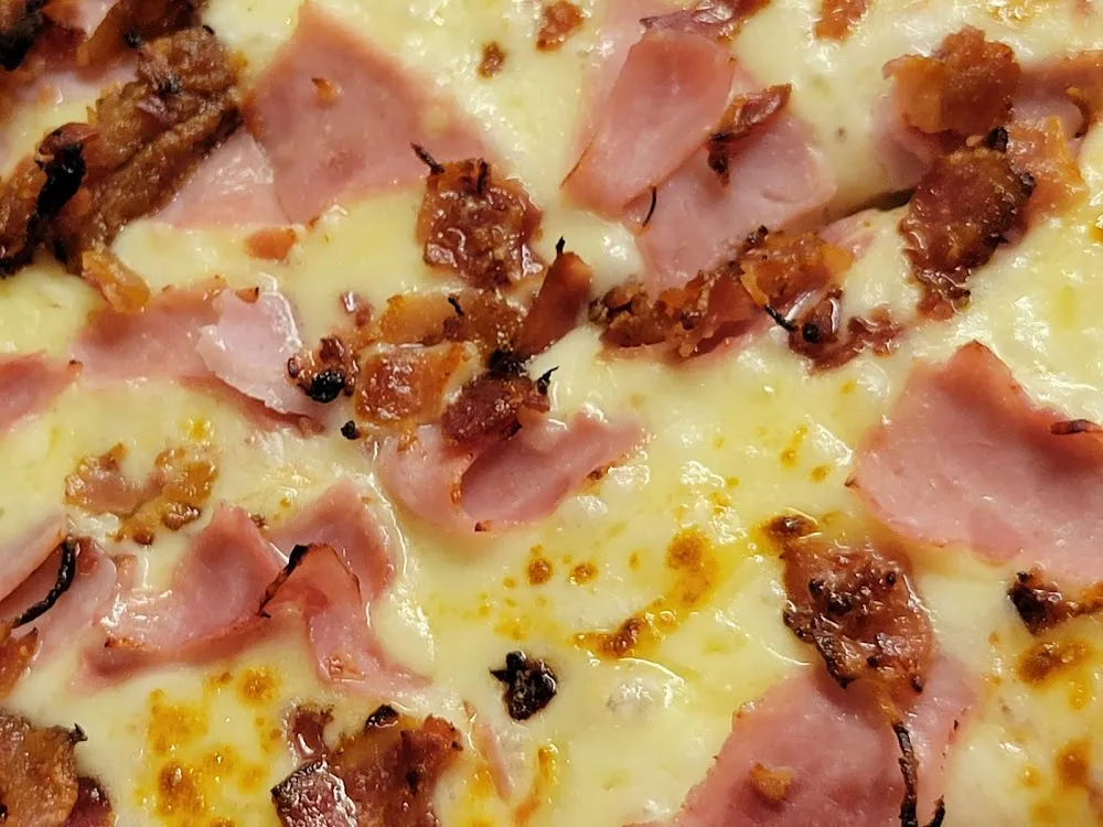Canadian Bacon & Bacon Pizza