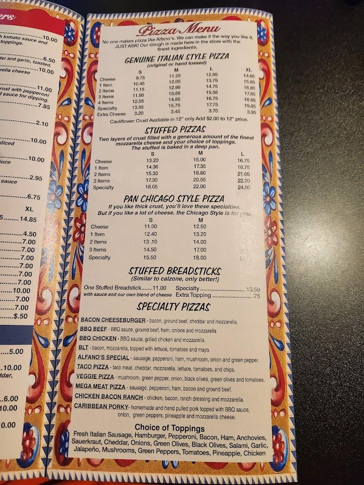 Alfano's Pizza Restaurant Carthage